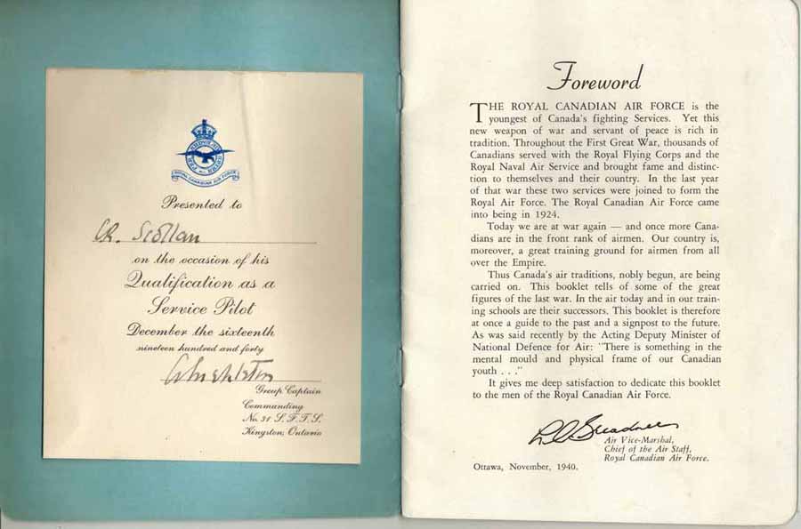 Canada's Air Heritage - Award & Forward