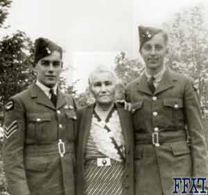 Eddie with his grandma Coode & cousin Al Logan