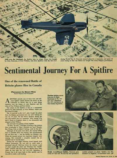 Paterson Spitfire Article